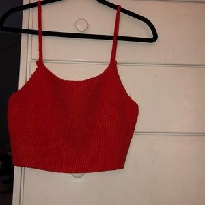Knit crop top